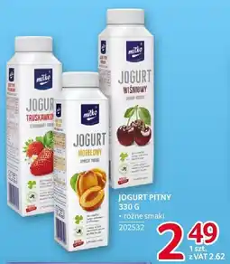 Selgros Jogurt pitny różne smaki Milko oferta