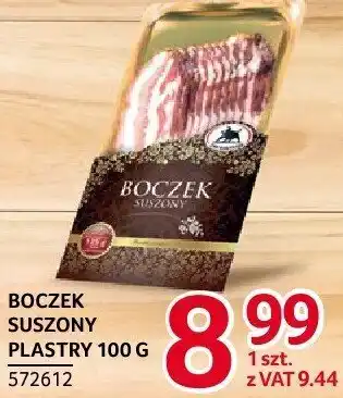 Selgros Boczek suszony plastry ZMB Białystok oferta