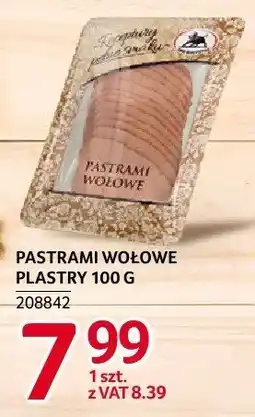 Selgros Pastrami wołowe plastry ZMB Białystok oferta