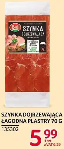 Selgros Szynka dojrzewająca łagodna plastry Bell oferta