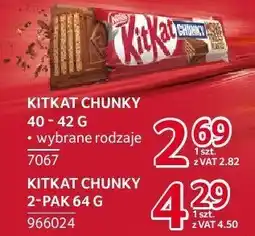 Selgros Baton KitKat Chunky 2-pak oferta