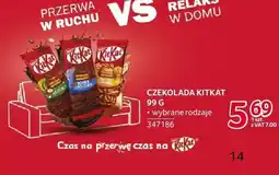 Selgros Czekolada KitKat różne rodzaje oferta