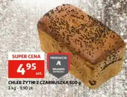 Auchan Chleb żytni z czarnuszką oferta