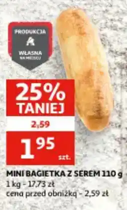 Auchan Mini bagietka z serem oferta