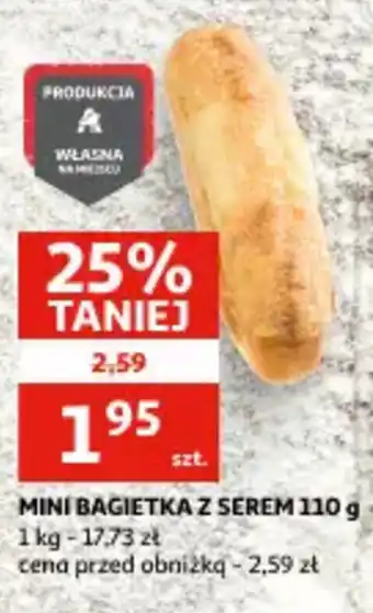 Auchan Mini bagietka z serem oferta
