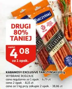 Auchan Kabanosy exclusive tarczyński oferta