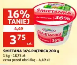Auchan Śmietana 36% piątnica oferta
