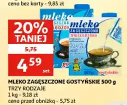 Auchan Mleko zagęszczone gostyńskie oferta