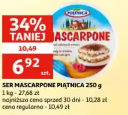 Auchan Ser mascarpone piatnica oferta