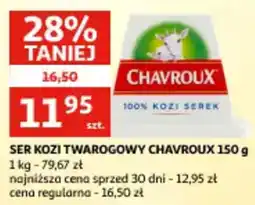 Auchan Ser kozi twarogowy chavroux oferta