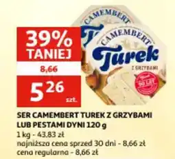 Auchan Ser camembert turek z grzybami lub pestami dyni oferta