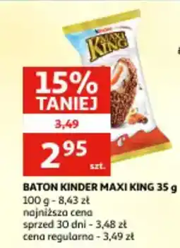 Auchan Baton kinder maxi king oferta