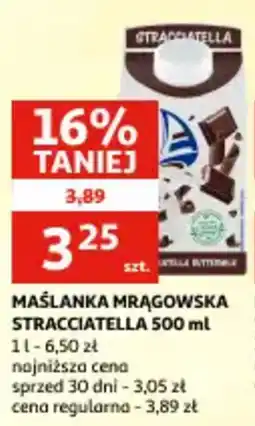 Auchan Maślanka mrągowska stracciatella oferta