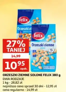 Auchan Orzeszki ziemne solone felix oferta