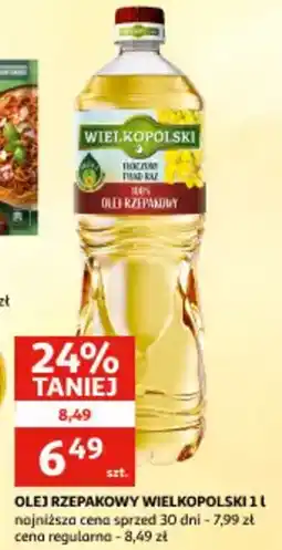 Auchan Olej rzepakowy wielkopolski oferta