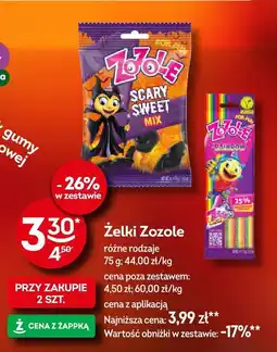 Żabka Żelki Zozole różne rodzaje oferta