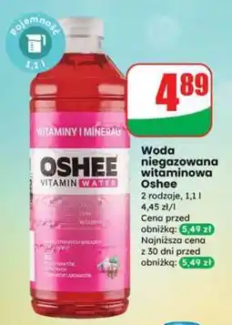 Dino Woda niegazowana witaminowa Oshee oferta