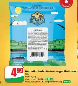 Dino Herbatka Yerba Mate energia Rio Parana oferta