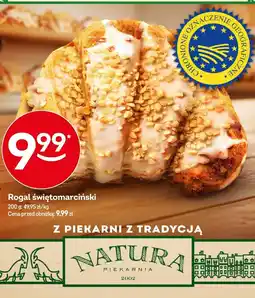 Żabka Rogal świętomarcinski w żabce Natura Piekarnia oferta