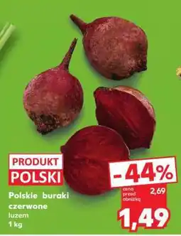 Kaufland Polskie buraki czerwone luzem 1 kg oferta