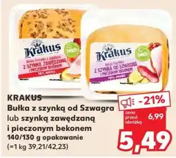 Kaufland KRAKUS Bułka z szynką od Szwagra lub szynką zawędzaną i pieczonym bekonem oferta