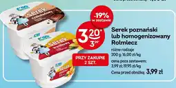 Żabka Serek poznański lub homogenizowany Rolmlecz różne rodzaje oferta