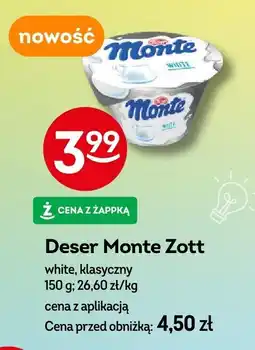 Żabka Deser Monte Zott white, klasyczny oferta