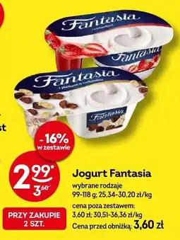 Żabka Jogurt Fantasia wybrane rodzaje oferta