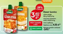 Żabka Deser Łowicz różne rodzaje oferta