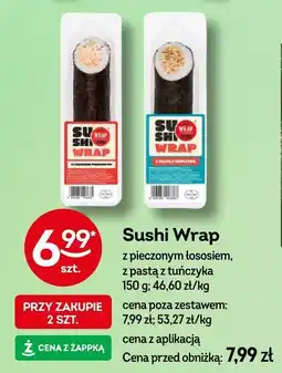 Żabka Sushi Wrap z pieczonym łososiem, z pastą z tuńczyka Żabka oferta