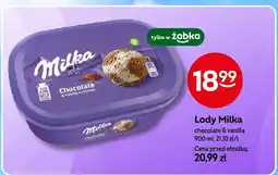 Żabka Lody Milka chocolate & vanilla oferta