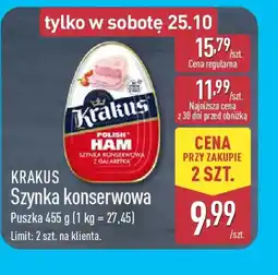 ALDI KRAKUS Szynka konserwowa oferta