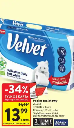 Intermarche Pacier toaletowy Velvet 12 rolek oferta