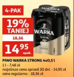 Auchan Piwo warka strong oferta