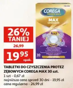 Auchan Tabletki do czyszczenia protez zębowych corega max oferta