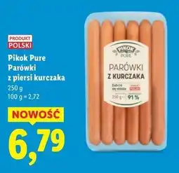 Lidl Parówki z kurczaka Pikok Pure oferta