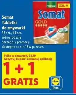 Lidl Tabletki do zmywarek Somat Gold oferta