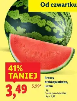 Lidl Arbuz drobnopestkowy oferta