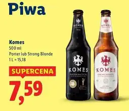 Lidl Piwo Komes Strong Blonde oferta