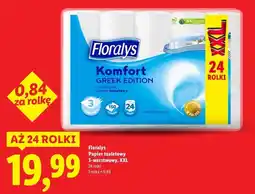 Lidl Papier toaletowy komfort greek edition Floralys oferta