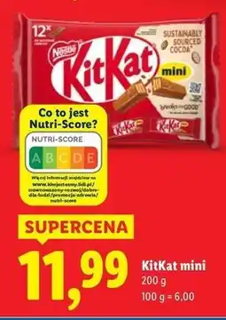 Lidl Batoniki Kitkat Mini oferta