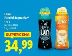 Lidl Perełki gold orchid Lenor oferta