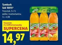 Lidl Sok jabłkowy 2 szt + multiwitamina Tymbark oferta