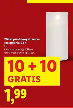 Lidl Wkład parafinowy 38 h oferta