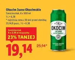 Lidl Piwo Okocim Jasne Okocimskie oferta