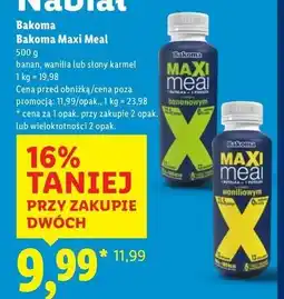 Lidl Jogurt słony karmel Bakoma Maxi Meal oferta