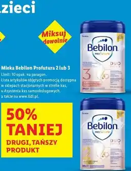 Lidl Mleko duo biotik 2 Bebilon Profutura oferta