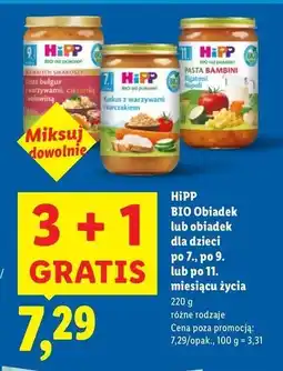 Lidl Kasza bulgur z warzywami, cieciorką i wołowiną Hipp oferta