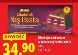Lidl Biszkopty red velvet w mlecznej czekoladzie oferta