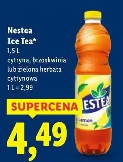 Lidl Napój green tea citrus Nestea oferta
